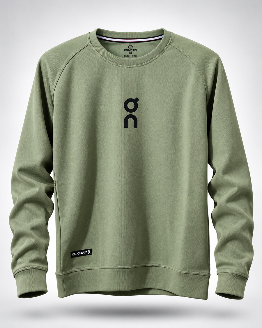 On Cloud Men's Classic Crewneck Sweatshirt – Sage Green