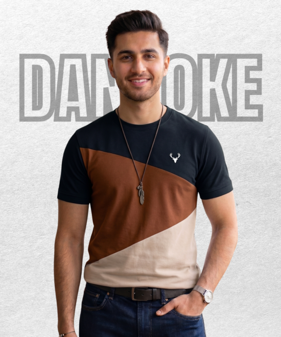 triple colored t shirt by danvoke