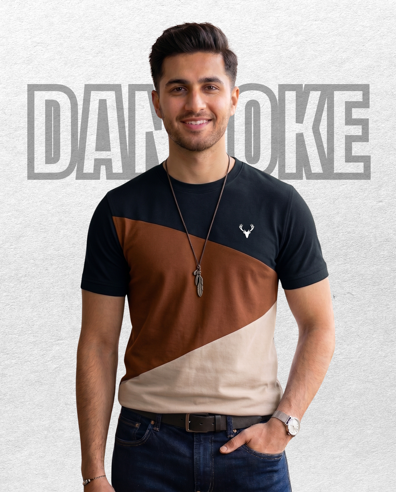 triple colored t shirt by danvoke